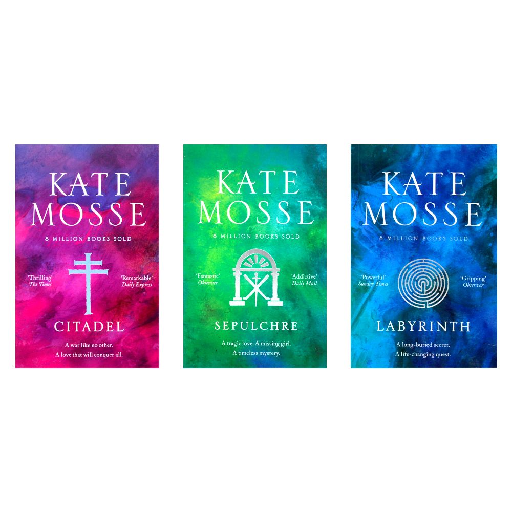 Kate Mosse Trilogy 3-Book Collection – Sepulchre, Citadel & Labyrinth | Historical Fiction Series with Mystery, Adventure, Bestseller Novels