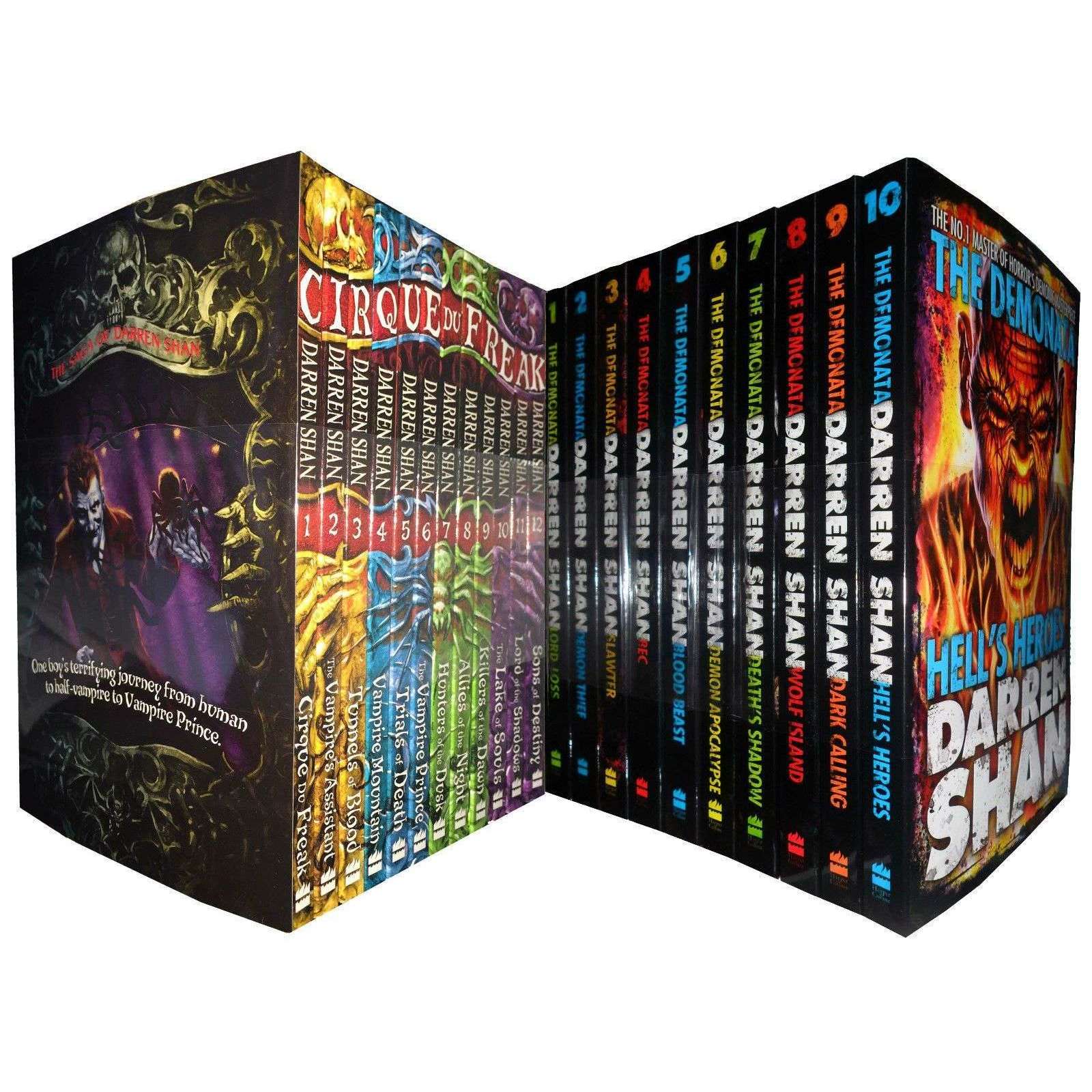 Saga of Darren Shan Series 22 Books Set – Cirque du Freak & Demonata | YA Fantasy, Horror, Adventure, Magic, Thrilling Tales, Monsters