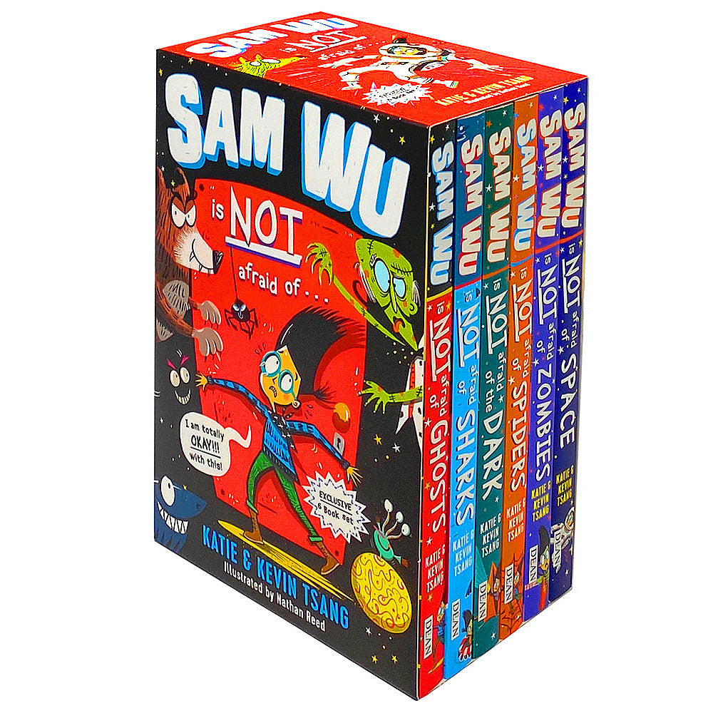 Sam Wu Is Not Afraid 6 Book Children's Collection Box Set by Kevin & Katie Tsang – Fun Adventure Series, Kids Fiction, Reading for Children