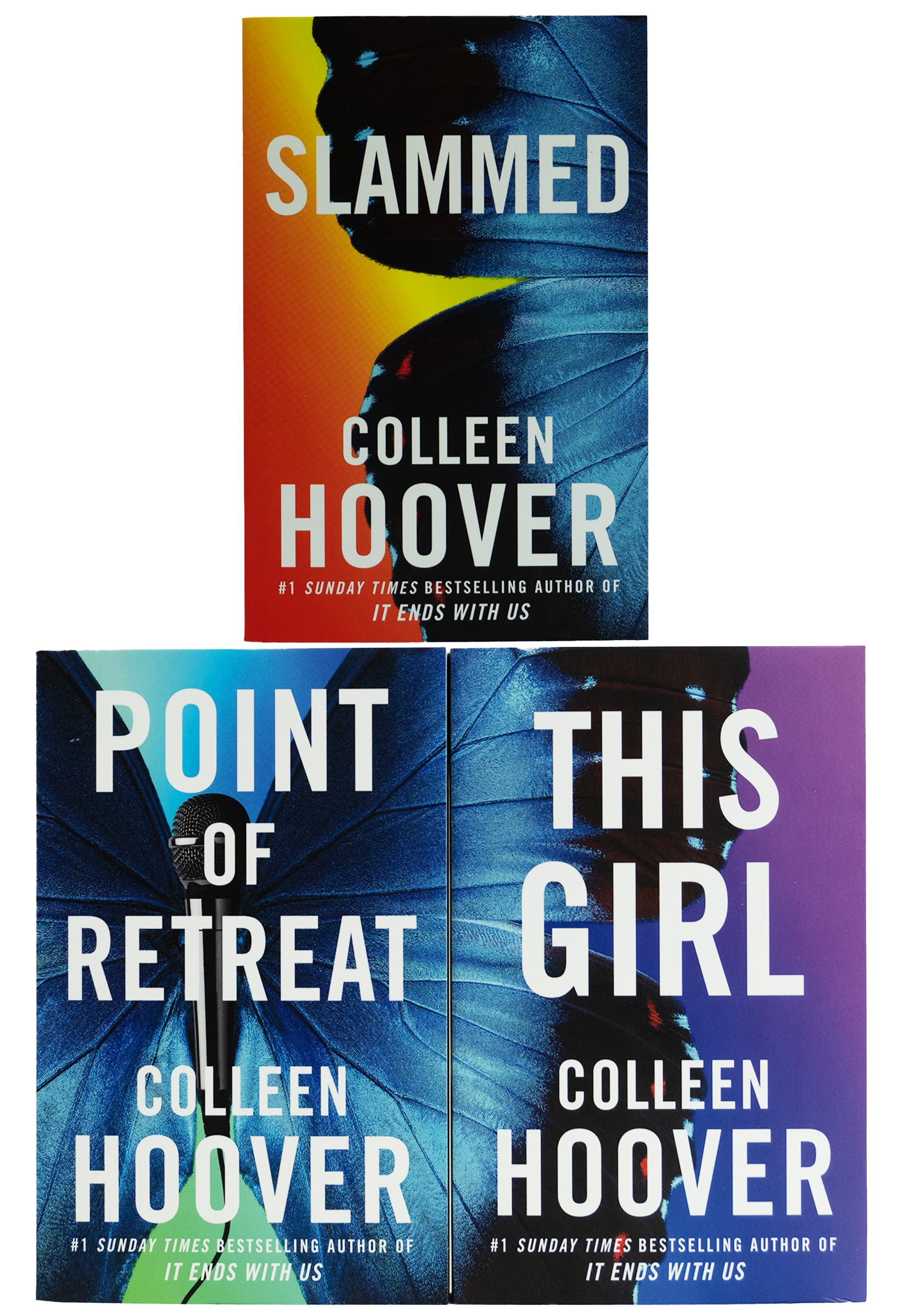 Colleen Hoover Slammed Series 3-Book Collection – Emotional Young Adult Romance Novels: Slammed, Point of Retreat & This Girl (Paperback Set)