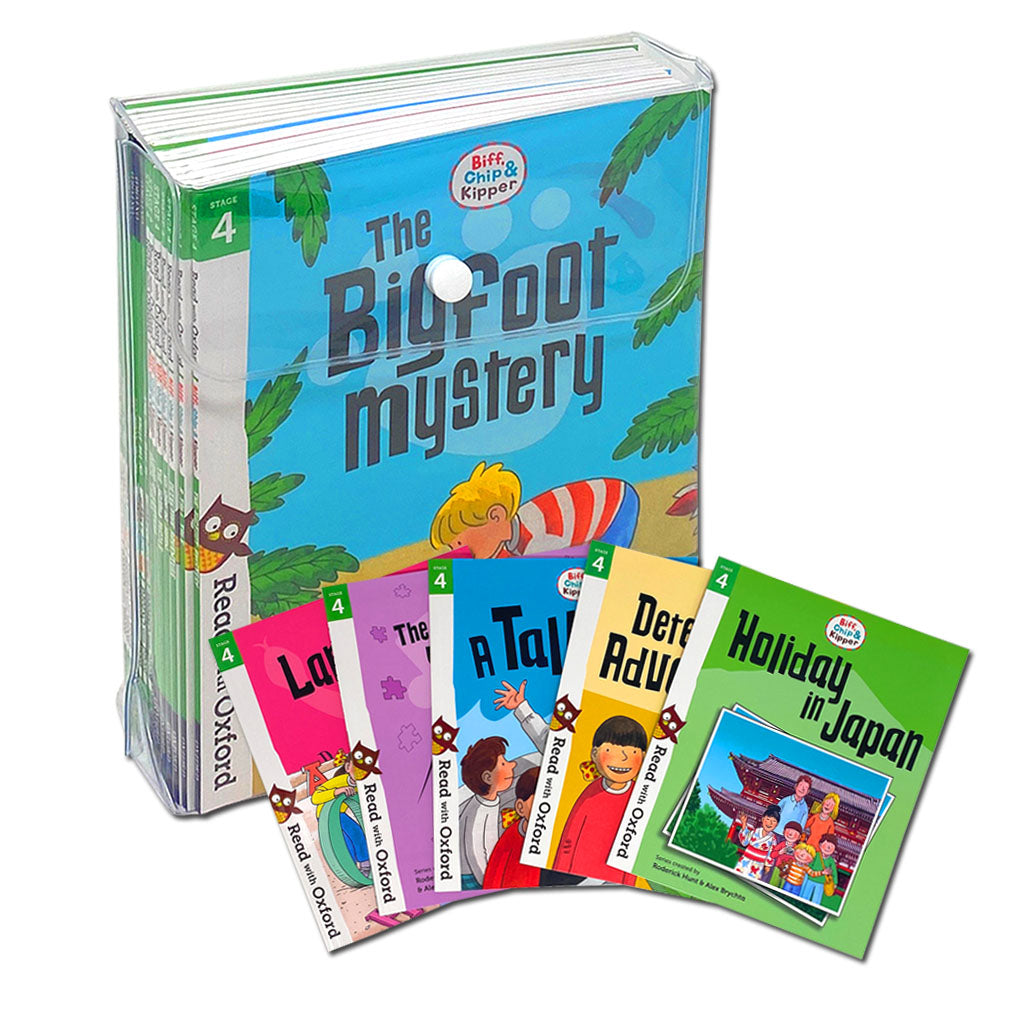 Biff, Chip and Kipper Stage 4 Read with Oxford 5+: 16 Book Children’s Collection | Early Readers, Educational Kids Fiction, Literacy Set