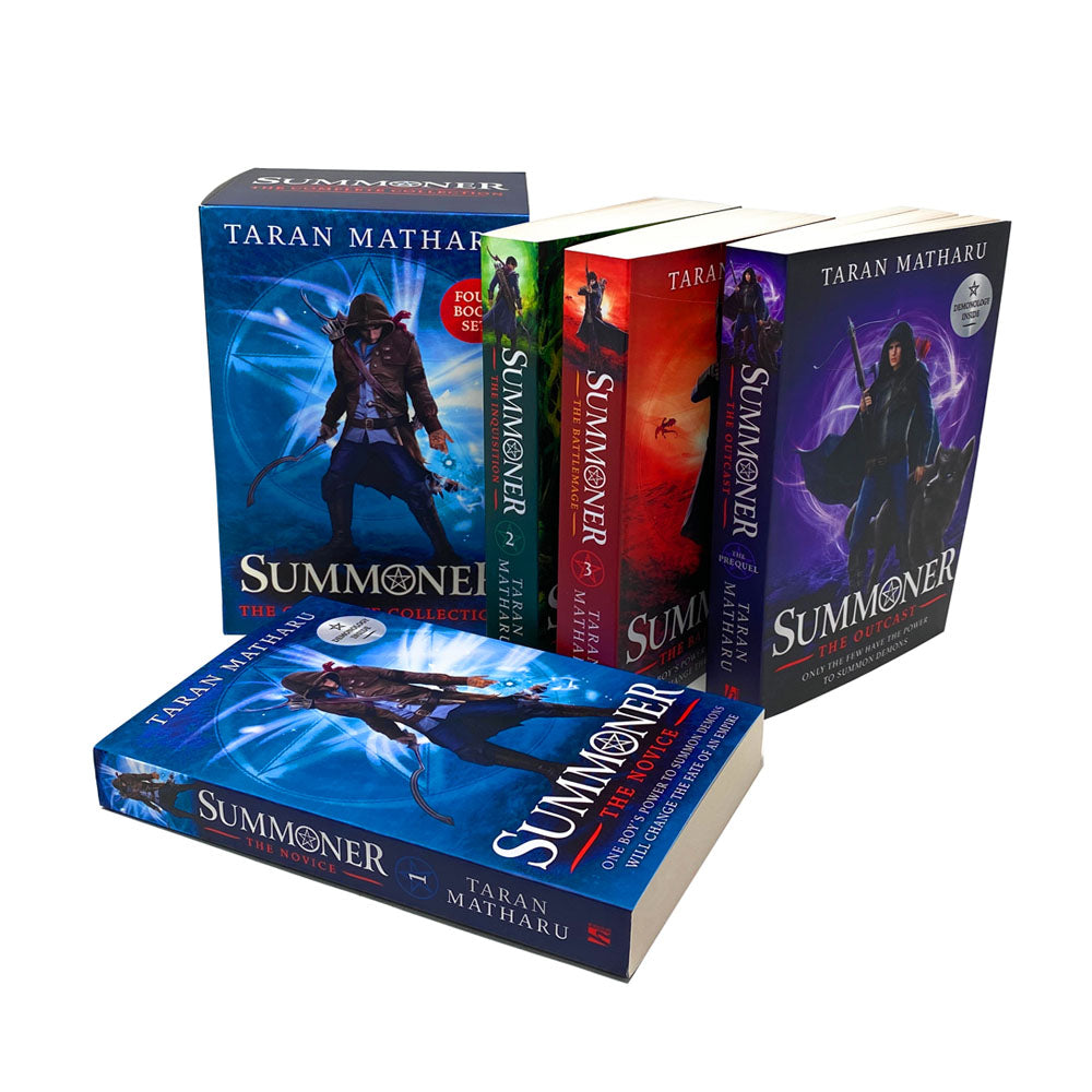 Taran Matharu Summoner Series 4 Book Collection Set – YA Fantasy Adventure with Magic, Epic Battles, Imaginative Fiction, Bestselling Paperback Novels