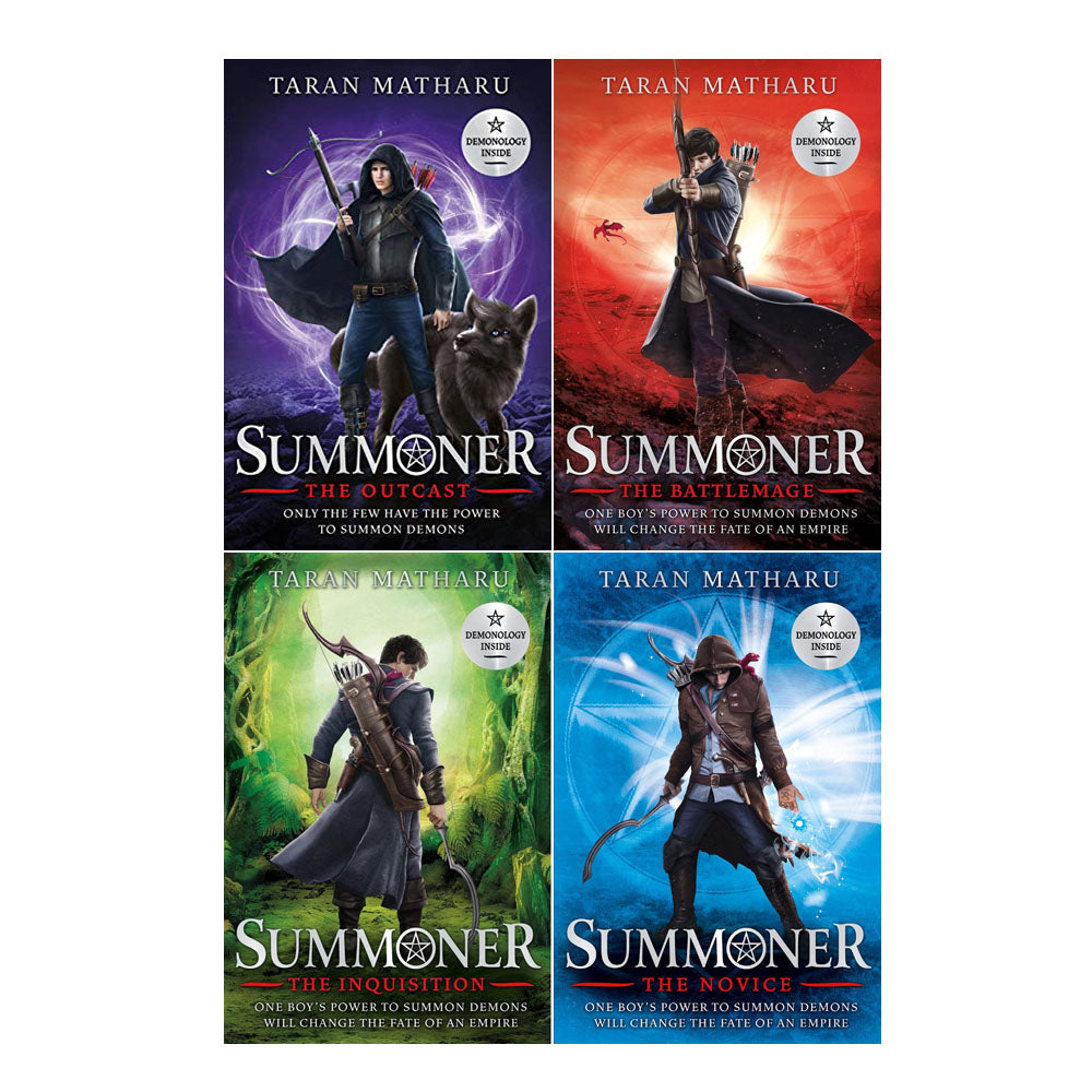 Taran Matharu Summoner Series 4 Book Collection Set – YA Fantasy Adventure with Magic, Epic Battles, Imaginative Fiction, Bestselling Paperback Novels