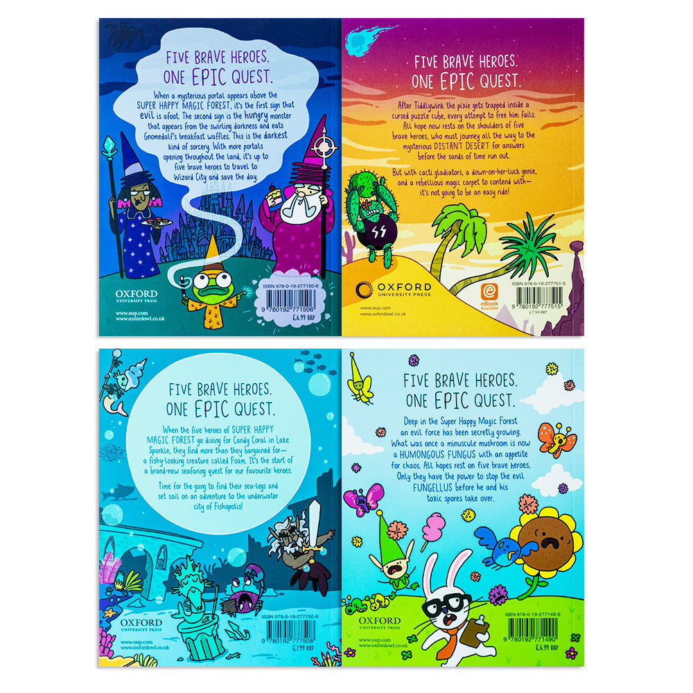 Super Happy Magic Forest Series by Matty Long – 4 Books Collection Set | Children's Fantasy, Adventure, Magical Stories, Illustrated Books, 8+ Years