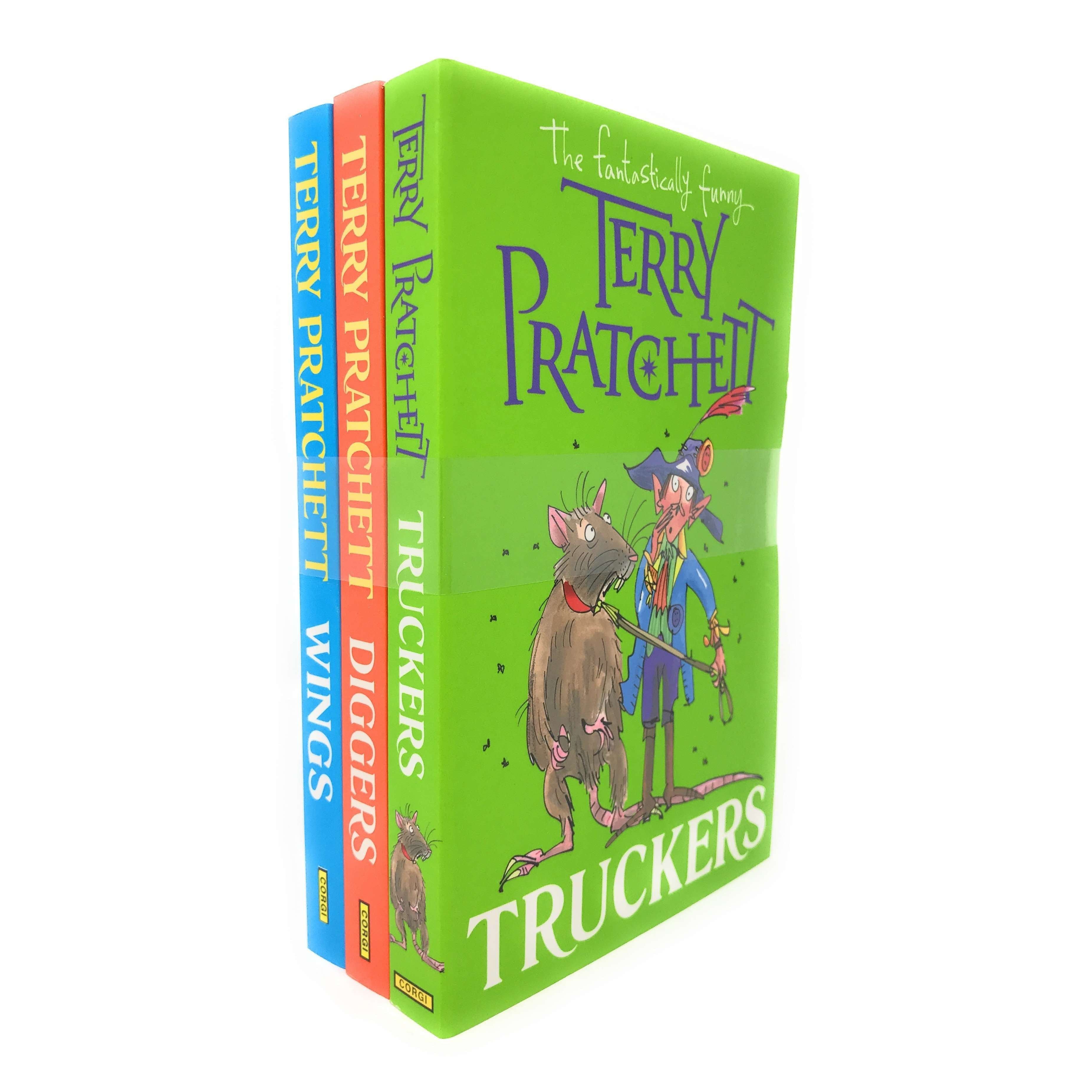 Terry Pratchett The Nomes 3 Books Collection Pack Set Truckers Diggers Wings