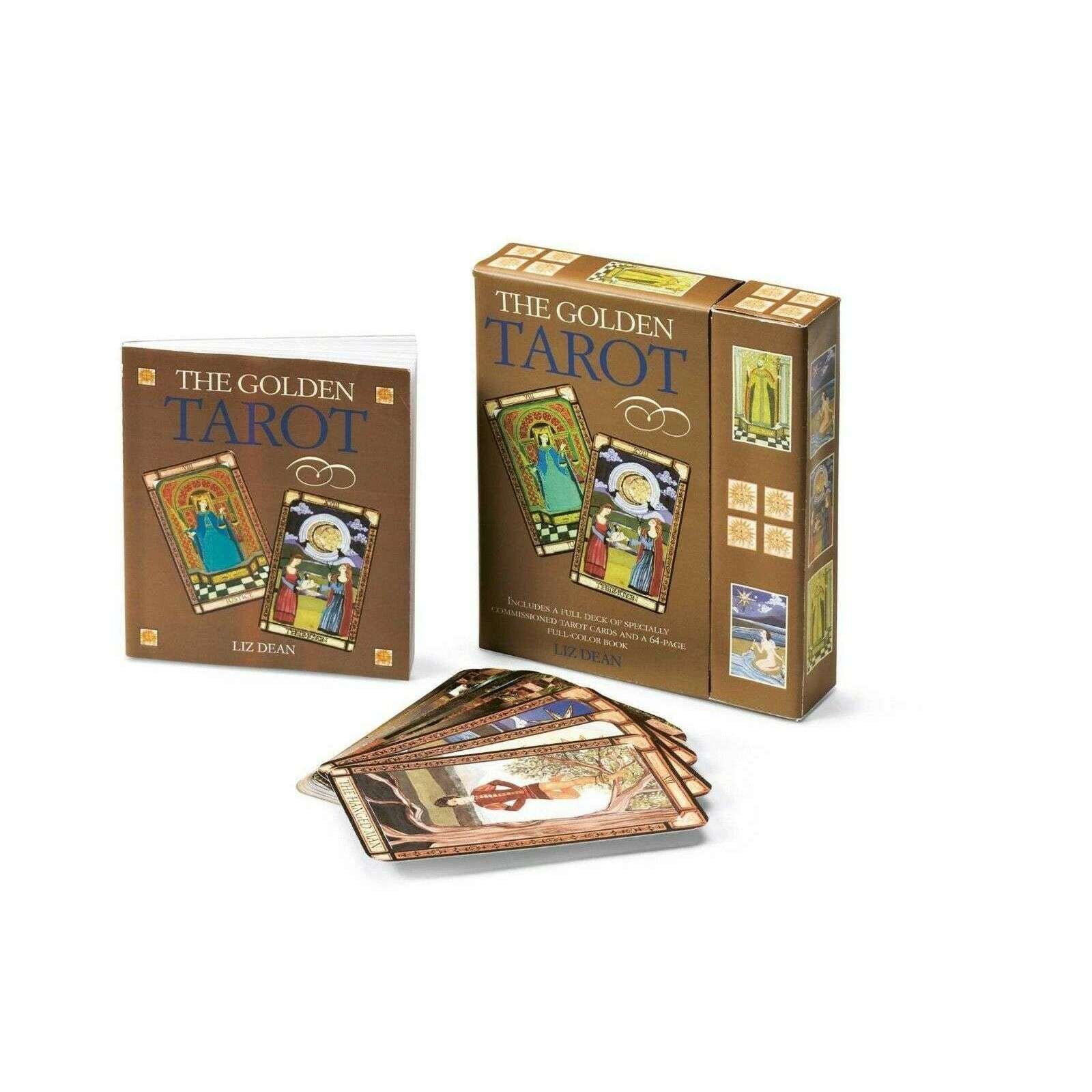 The Golden Tarot Deck: Cards Collection Box Set | Mindfulness, Spirituality, & Intuitive Guidance for Healing, Meditation & Personal Growth