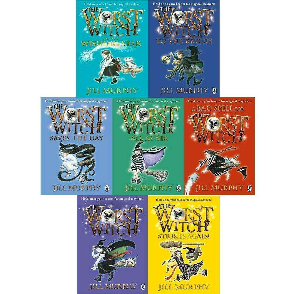 The Worst Witch Collection β 7 Book Set by Jill Murphy | Magical & Funny Children's Stories | Witches, Spells,Adventures & School Life β Puffin Series