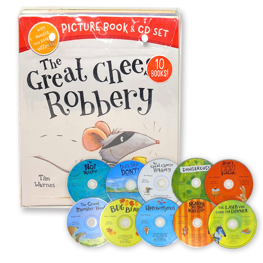 The Great Cheese Robbery 10 Picture Books & Audio CDs Set | Fun Children's Stories for Ages 3β7 β Animals, Humor, Learning & Interactive Reading