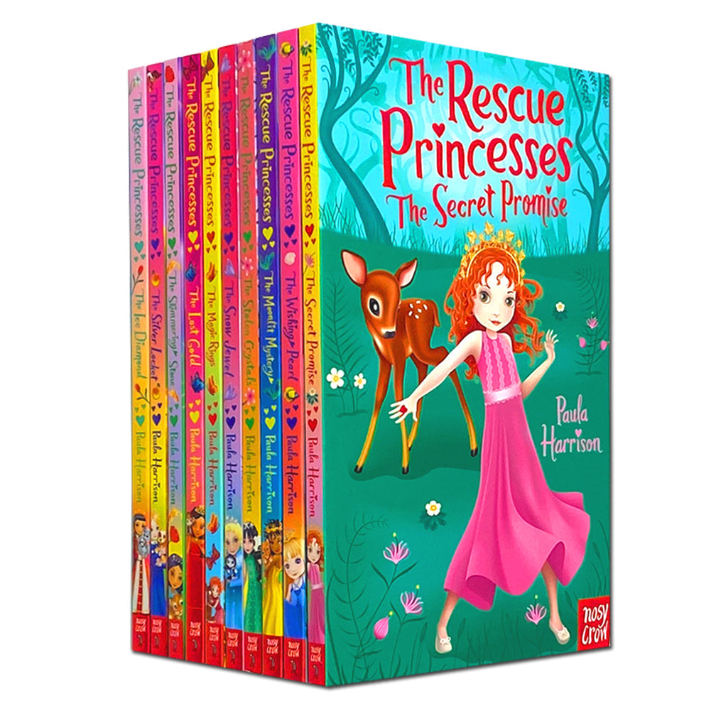 Rescue Princesses Series Books 1-10 Collection by Paula Harrison – Fantasy Adventure, Friendship & Bravery in Children's Chapter booksfor Young Reader