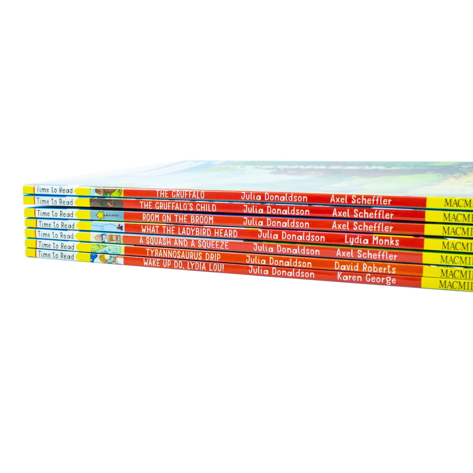 The Gruffalo, Julia Donaldson Time To Read 7 Books Illustrated Collection, Room on the Broom, Perfect for 4+ Year Olds, Engaging Early Readers