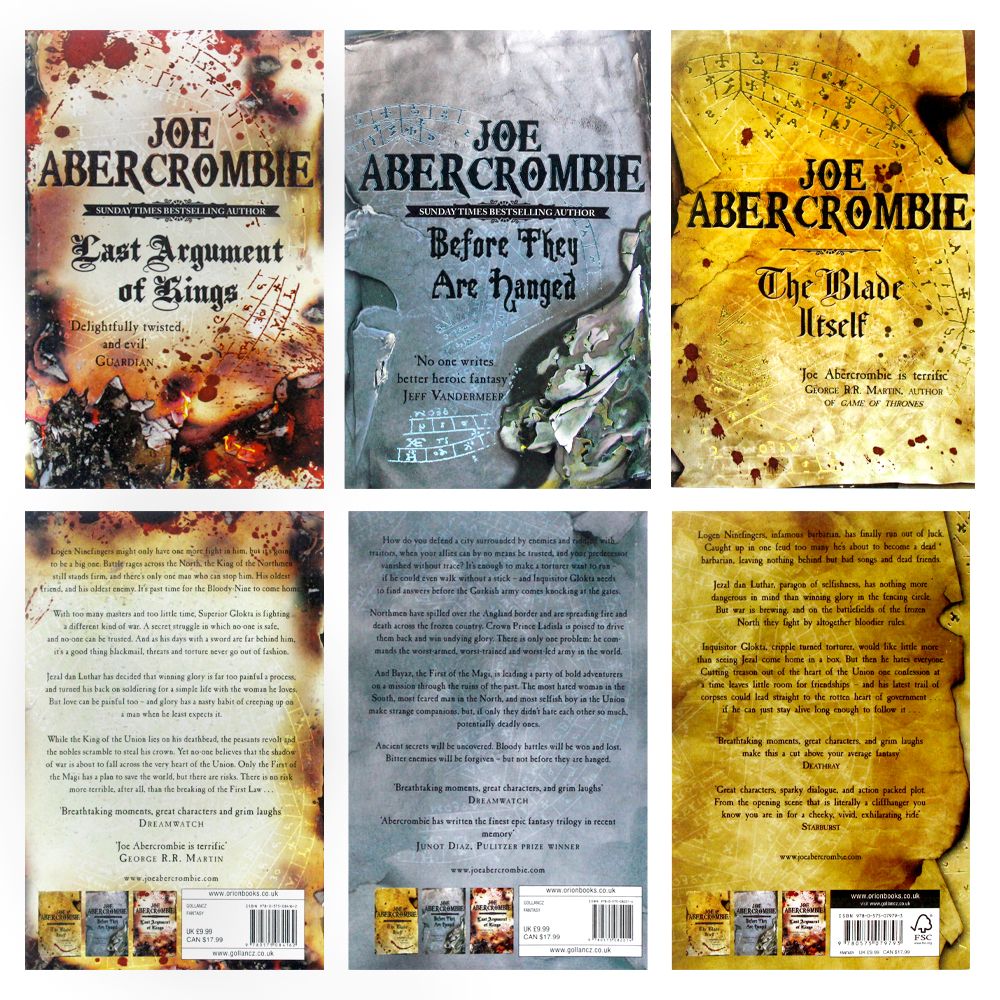 The First Law Trilogy by Joe Abercrombie 3 Book Set (Paperback) | Epic Fantasy, Dark Fantasy, Adventure, Magic,Bestsellers, Gripping & Immersive