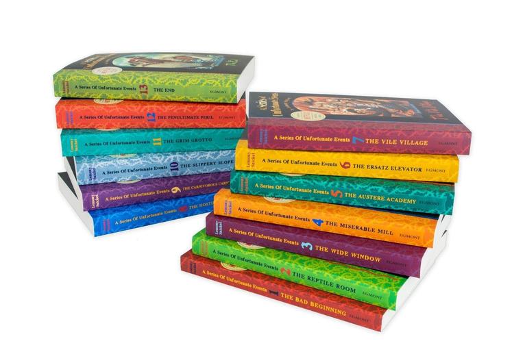A Series of Unfortunate Events 13 Books Collection by Lemony Snicket | Children's Adventure, Fiction, Mystery, Humor, Family Stories, Paperback Set
