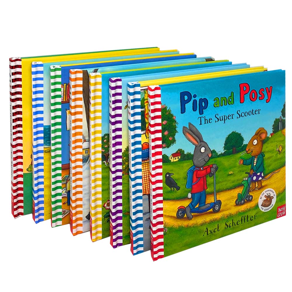 Pip and Posy 8-Book Set Collection by Axel Scheffler (Hardback) | Fun Illustrated Storybooks for 3+ years| Children's Fiction, Adventure, Imagination