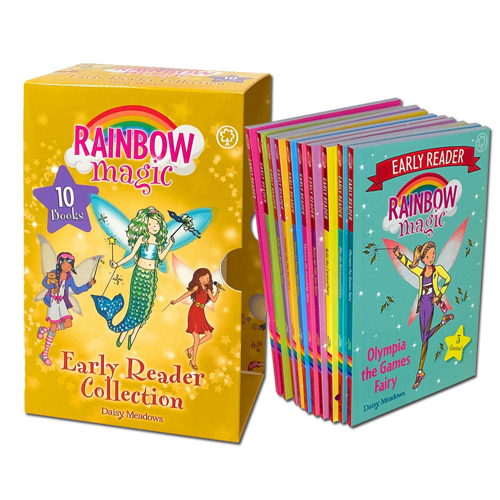 Rainbow Magic Early Reader 10-Book Box Set by Daisy Meadows | Fairy Tales, Colorful Fairies & Fantasy Stories for Kids, Reading Fun & Learning