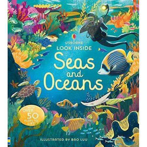 Usborne Look Inside Our World 6 Board Books Collection Set | Educational & Interactive Children's Books | Nature, Oceans, Jungle, Space & Discovery