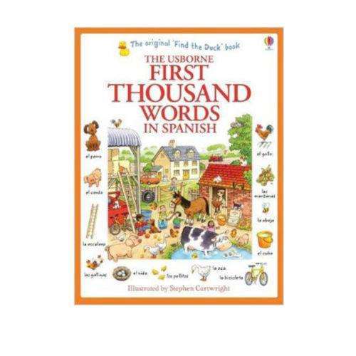 Usborne My First Thousand Words in Spanish Book - - Illustrated picture and word book
