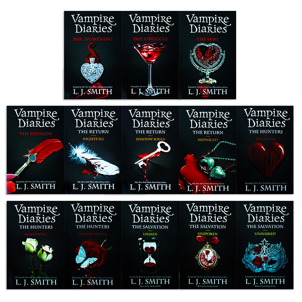 Vampire Diaries Complete Collection by LJ Smith, 13 Books Box Set Young Adult Paranormal Romance Series, Teen Fiction, Supernatural Love and Fantasy