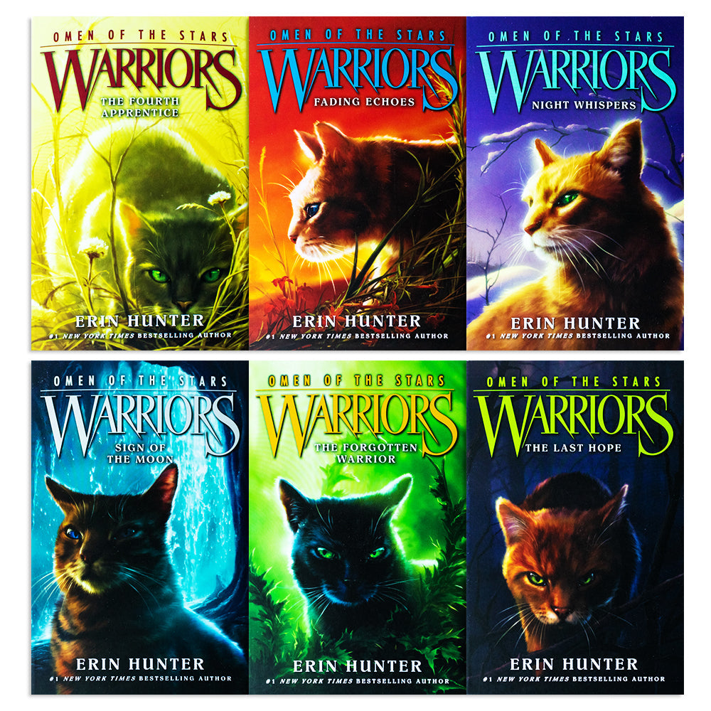 Warrior Cats: Omen of the Stars Series 4 (Books 1-6) Collection Set by Erin Hunter | Fantasy Adventure, Cat Stories, Bestselling Children's Fiction