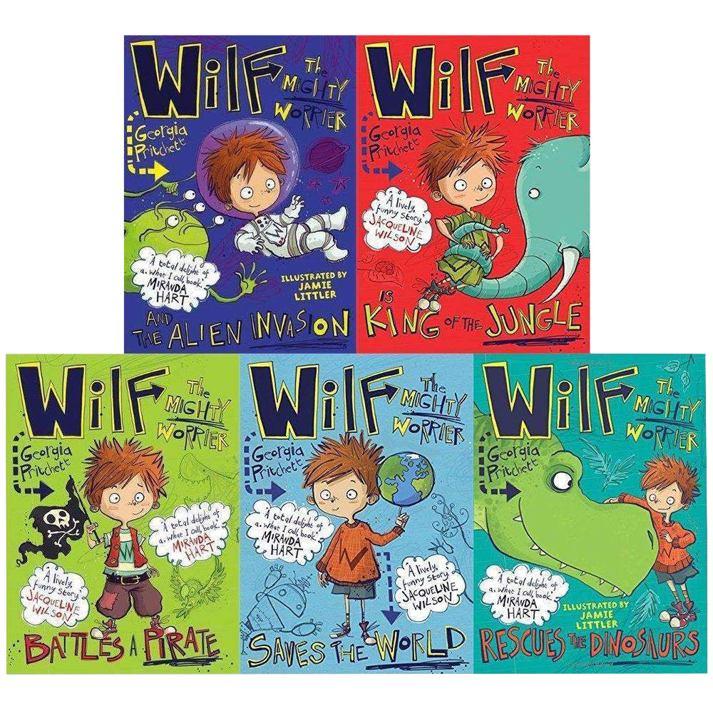 Wilf the Mighty Worrier 5 Books (Vol 1-5) Collection Set By Georgia Pritchett
