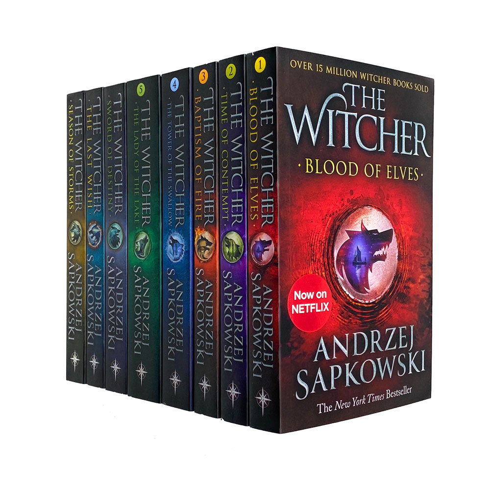 Andrzej Sapkowski Witcher Series Collection 8-Book Set | Epic Fantasy,Magic, Monsters & Adventure |Includes Season of Storms & The Last Wish – Netflix