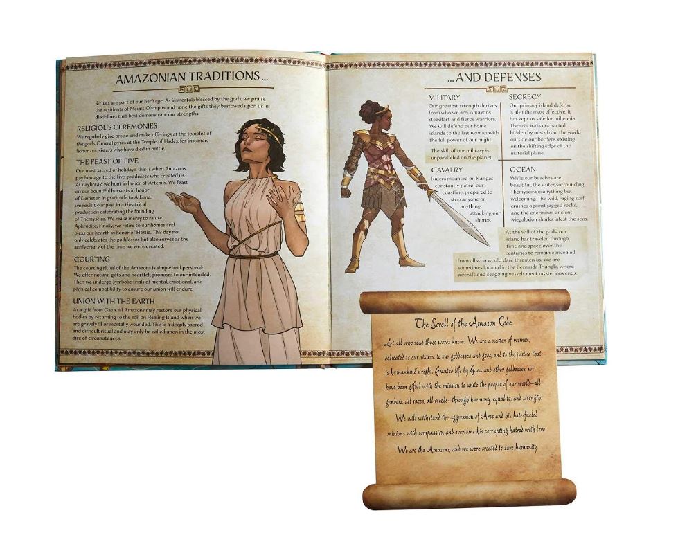 Wonder Woman: The Way of the Amazons Book by J.E. Bright | Themyscira History, Amazon Artifacts & Wonder Woman's Story | Hardcover
