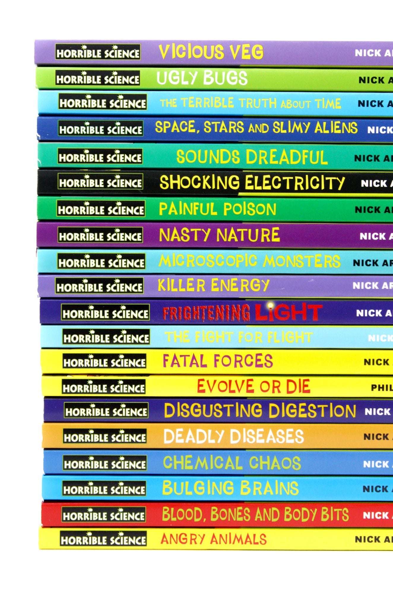 Horrible Science Bulging Box of Books Collection – 20-Book Set by Nick Arnold | Fun & Educational Science Paperback Series for Kids & Young Readers