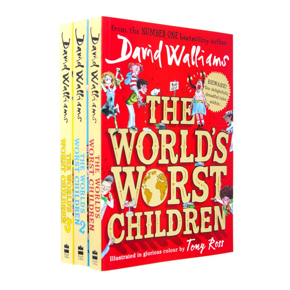 David Walliams World's Worst Children 3 Books Box Set Collection - Hilarious & Wacky Tales for Kids - Must-Have Humorous Book Collection