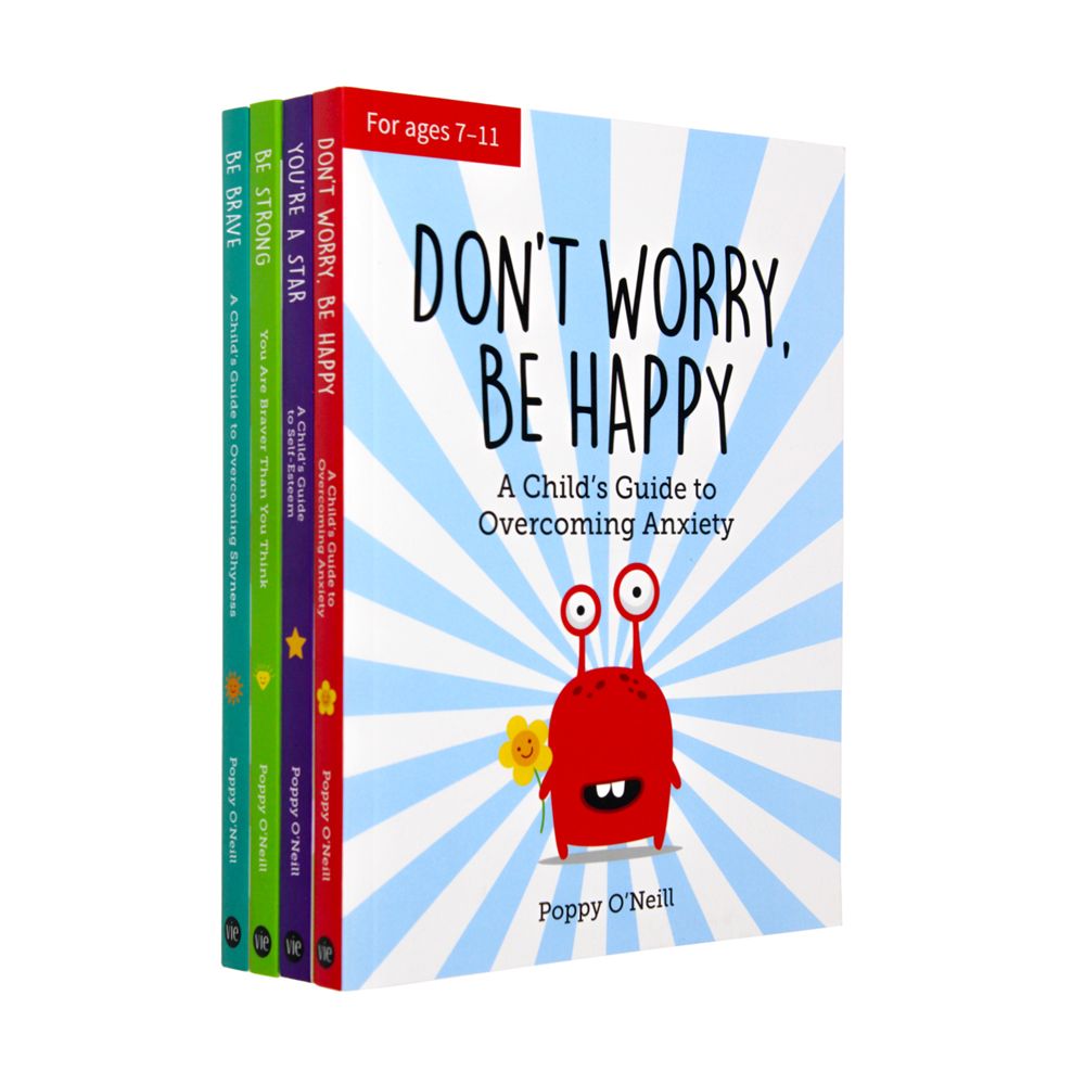 A Child's Guide to Emotions 4-Book Set (Be Strong, Be Brave, You're a Star, Don't Worry Be Happy) | Anxiety Relief & Mood Management for Kids 7-12