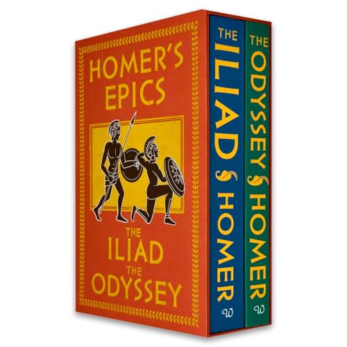 The Iliad and The Odyssey 2 Books Collection Box Set by Homer | Classic Greek Mythology & Epic Poetry | Hardback Edition