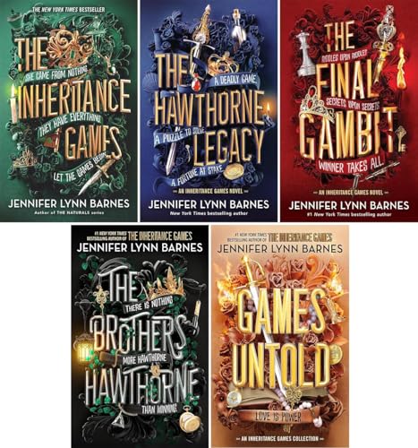 The Inheritance Games Series By Jennifer Lynn Barnes 5 Books Collection Set (Games Untold , The Brothers Hawthorne, The Final Gambit, The Hawthorne Legacy and The Inheritance Games)