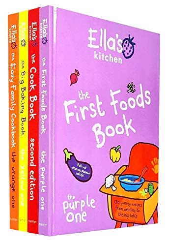 Ella's Kitchen Cookbook Collection 4 Books Set – Nutritious, Delicious Recipes for Kids & Families, Perfect for Healthy Home Cooking.