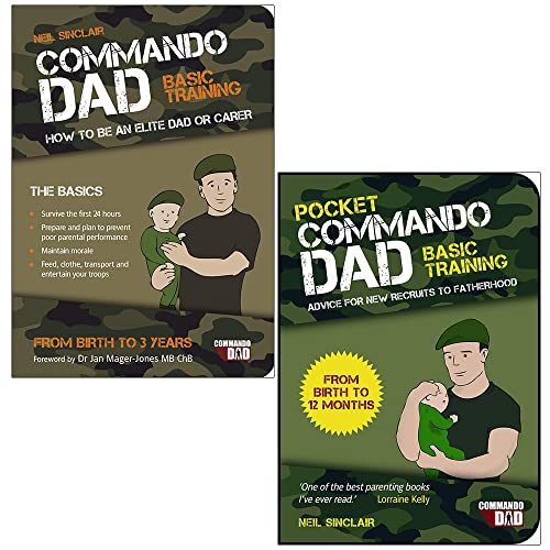 Neil Sinclair Collection 2 Book Set – Commando Dad & Pocket Commando Dad, Fun Parenting Guides with Humor, Advice & Family Tips for Raising Kids Creatively