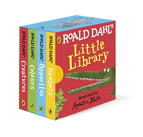 Roald Dahl’s Little Library – 4 Board Book Collection for Toddlers & Preschoolers | Early Learning with Classic Characters & Fun Rhymes