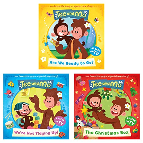 Tee and Mo 3 Picture Book Collection – Are We Ready to Go, We Are Not Tidying Up, The Christmas Box – Fun Stories for Kids, Families & Bedtime Reading