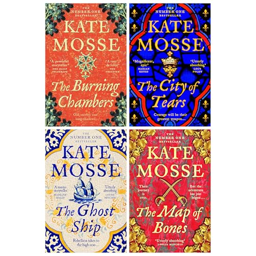 The Joubert Family Chronicles By Kate Mosse 4 Books Collection Set (The Map of Bones, The Burning Chambers, The City of Tears and The Ghost Ship) | Paperback