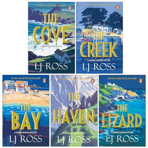 The Summer Suspense Mysteries 5 Books Collection Set By LJ Ross (The Cove, The Creek, The Bay, The Haven and The Lizard)