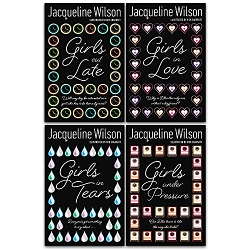 Jacqueline Wilson 4-Book Girls Series Collection | Girls in Love, Girls Out Late & More | Bestselling Fiction for Ages 10+, Popular Children's Author