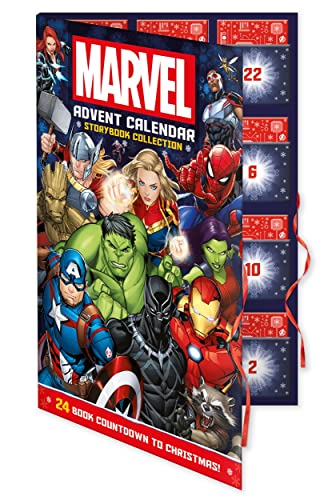 Marvel Advent Calendar – 24 Mini Storybooks Collection | Christmas Countdown for Kids