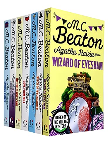 M C Beaton Agatha Raisin Series 8–14 Collection 7 Book Set – Cozy Mystery Novels, Crime Fiction, Thrillers, Bestseller Detective Books for Mystery Lovers