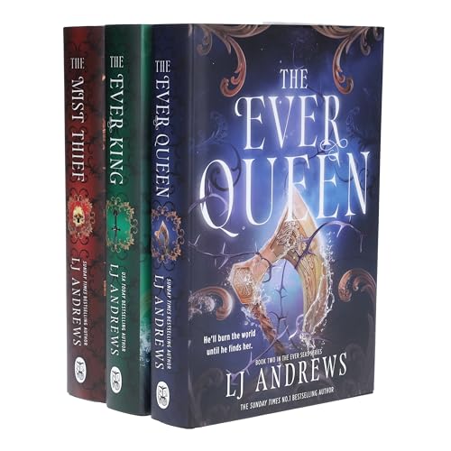 The Ever Seas Series by LJ Andrews 3 Books Collection Set (The Ever King, The Ever Queen and The Mist Thief) | Hardcover