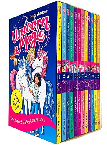 Unicorn Magic Enchanted Valley 12 Book Collection Set – Magical Kids Fantasy Series with Mermaids, Adventures, Sparklesplash,Glitterhoof, Shimmerbreeze