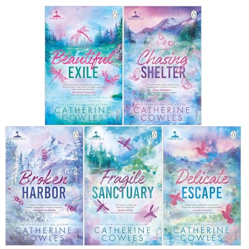 Sparrow Falls Series by Catherine Cowles 5 Books Collection Set (Books 1-5) (Fragile Sanctuary, Delicate Escape, Broken Harbor, Beautiful Exile, Chasing Shelter)
