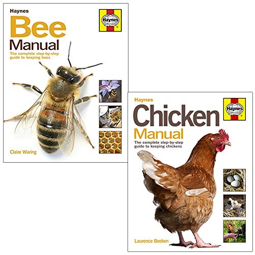 Haynes Bee Manual, Chicken Manual Book Collection Set by Claire Waring & Laurence Beeken | Beekeeping, Chicken Care, Sustainable Living, How-To Guides
