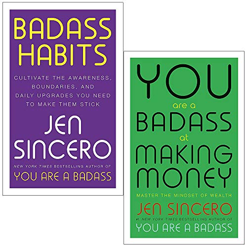 Jen Sincero 2 Book Collection | Badass Habits & You Are a Badass at Making Money | Self-Help, Motivation, Personal Development, Success & Growth