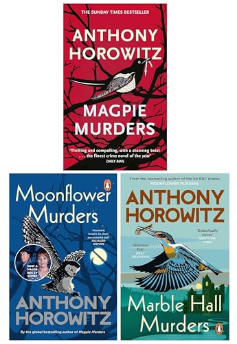 Susan Ryeland Series by Anthony Horowitz 3 Books Collection Set (Magpie Murders, Moonflower Murders and Marble Hall Murders)