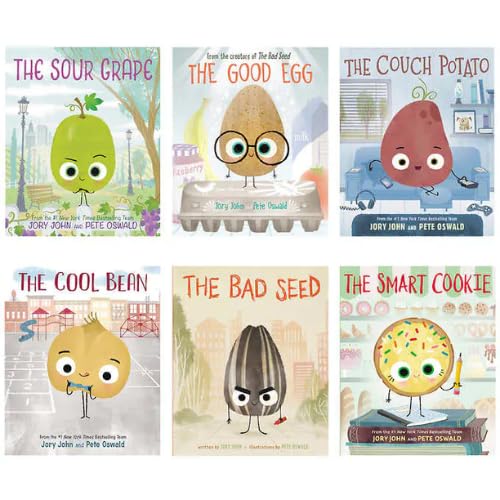 The Bad Seed: The Food Group Series by Jory John – 6 Book Collection | Funny Children's Stories, Kids Fiction, Family Reading, Educational & Fun