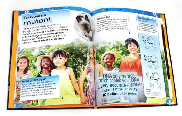 DK Seriously Brilliant Biology 3 books set by Steve Mould (The DNA Book, The Bacteria Book, The Body Book) | Hardback