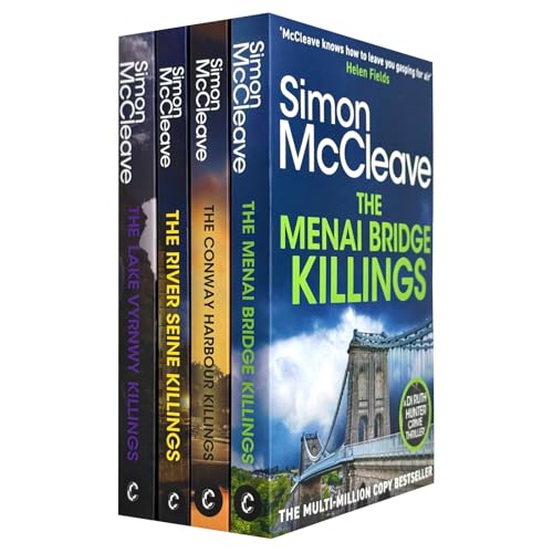 DI Ruth Hunter Series 8-11 Collection 4 Books Set By Simon McCleave (The Menai Bridge Killings, The Conway Harbour Killings, The River Seine Killings and The Lake Vyrnwy Killings) | Paperback