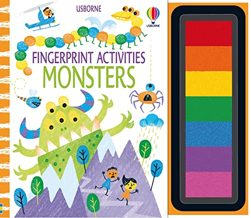 Fingerprint Activities Monsters by Fiona Watt-Fun Interactive Kids Activity Book