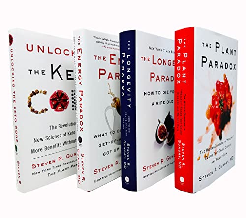 Dr. Steven R. Gundry MD 4-Book Collection Set | Health, Nutrition, Keto, Gut Health & Longevity – The Plant Paradox, Energy Paradox & More